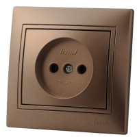 Розетка світло-коричнева Mira, Lezard