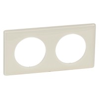 Рамка двухместная Legrand Celiane слоновая кость глянец