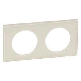 Рамка двухместная Legrand Celiane слоновая кость глянец