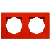 Рамка 2-місна Gunsan Eqona помаранчева