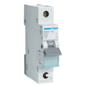 Автоматичний вимикач Hager MBS140 QC 6кА B 40A 1P