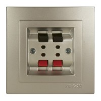 Розетка Nilson Touran золото аудіо стерео ( 24151050 )