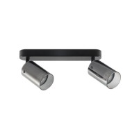 Светильник поворотный, спот Goldlux 328311 Smoky GU10 2x10W IP20 Черный