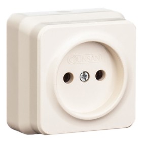 Розетка без з/к Gunsan Misya крем