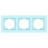 Рамка ELBI VEGA Colorline морська хвиля 3-на (510-011910-227)