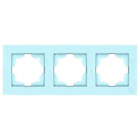 Рамка ELBI VEGA Colorline морська хвиля 3-на (510-011910-227)