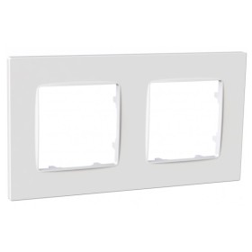 Універсальна двомісна рамка Plank Electrotechnic Nordic (PLK1020032) біла