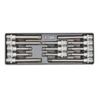 Набір головок із вставками Whirlpower 1614-SK52 (23214) 1/2" Hex Torx Ribe (13шт у металевому кейсі)