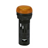 Сигнальна лампа LED ETI ECLI-16-024C-A 24В AC/DC Ø16мм помаранчева матова (4771604)