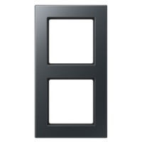 Рамка 2-постова Jung A 550 A5582BFANM антрацит