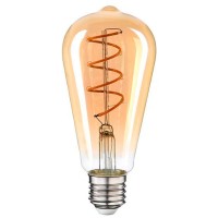 Филаментная LED лампа Vestum 1-VS-2703 ST64 Е27 4Вт 220В 2500К golden twist «винтаж»