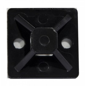 Майданчик до хомутів на клейовій основі Аско-Укрем ТМ-20 20х20мм 100шт чорний (A0150090107)