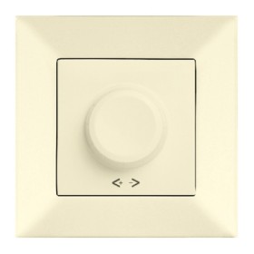 Светорегулятор поворотный Meridian, 1000W RL, кремовый