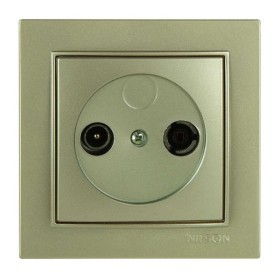 Розетка Nilson Thor золото 1-на TV-SAT прохідна ( 27151036 )