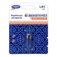 Батарейка щелочная Аско-Укрем LR1.BP1 (блистер 1шт)