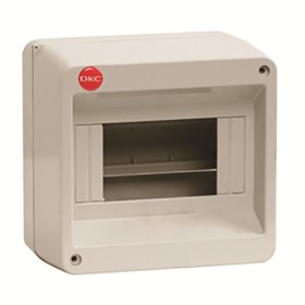 Настінний щит DKC Ram Base 6 модулів без дверей RAL 7035