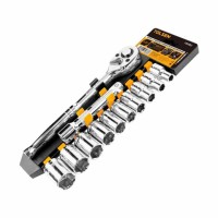 Тріскачка з набором головок Tolsen 1/2" (15392)