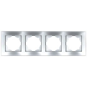 Рамка ELBI VEGA Silverline серый металлик 4-на (510-011000-228)