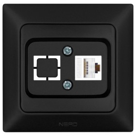 Комп'ютерна розетка NE-AD ARAS 93-124-21-D1 CAT5E чорна