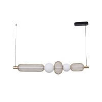 Підвісний світильник, люстра Zuma Line 5905316668218 Sarr LED 1x27W 3000K-5700K 3200Lm IP20 золотий