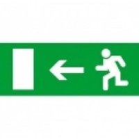 Самоклеющаяся этикетка «Exit Left»
