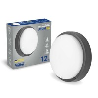 Світильник LED Violux ДББ ATOM UA 12W 5000K антрацит IP54 картон ( 253353 )
