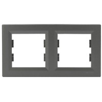 Рамка двойная сталь Asfora, EPH5800262