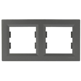 Рамка двойная сталь Asfora, EPH5800262