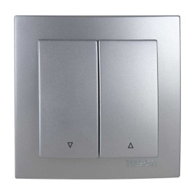 Вимикач Nilson Touran срібло жалюзі 2кл ( 24131011 )
