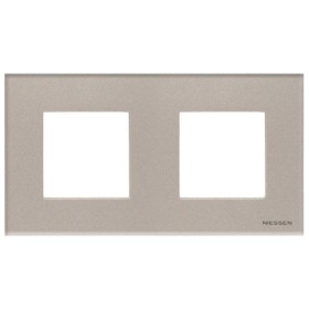 Двомісна рамка ABB Zenit N2272 CH скло (шампань)