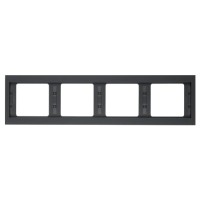 Рамка 4-местная, горизонтальная, антрацит Berker K.1