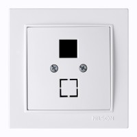 Розетка Nilson Thor белая компьютерная без модуля ( 27111042 )