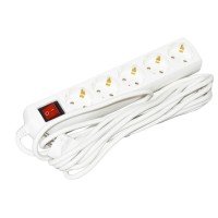 Удлинитель UEC ECO П05В 5 мест 2P+PE/5м 3х1мм2 10А/250В с выключателем