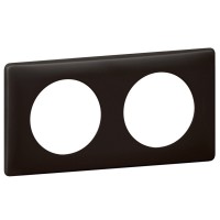 Рамка двомісна Legrand Celiane чорний перкаль