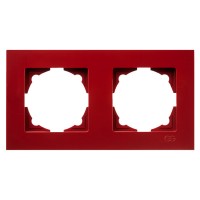 Рамка 2-местная Gunsan Eqona вишневая