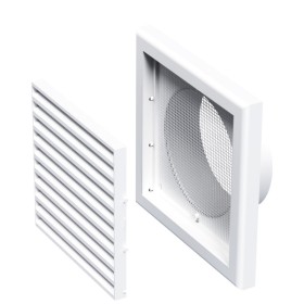 Решетка Vents МВ 101 Вс белая 154х154