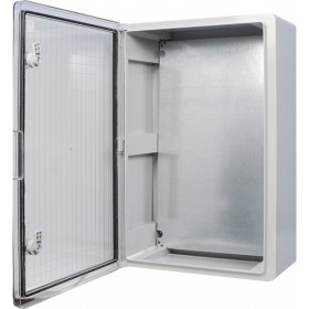 Ударостійкий корпус з АБС-пластику Аско-Укрем UBox 400x600x200мм (прозорі дверцята)