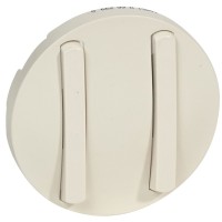 Подвійна клавіша вимикача Legrand Celiane (066299) Slim (слонова кістка)