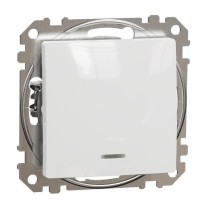 Вимикач Schneider Electric Sedna Design & Elements з підсвіткою білий SDD111101L