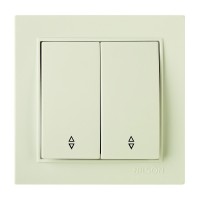 Вимикач Nilson Thor кремовий 2кл прохідний ( 27121009 )