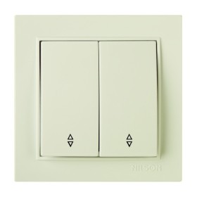 Вимикач Nilson Thor кремовий 2кл прохідний ( 27121009 )