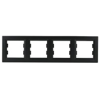 Четырехместная рамка Asfora антрацит, EPH5800471