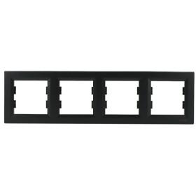 Четырехместная рамка Asfora антрацит, EPH5800471