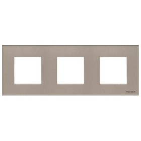 Трехместная рамка ABB Zenit N2273 CH стекло (шампань)