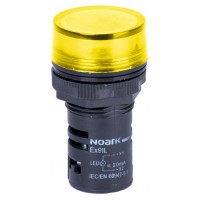 Сигнальний індикатор NOARK Ex9IL 1C y плоский 230В AC жовтий (105446)