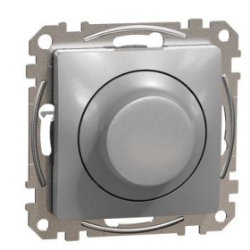 Универсальный поворотный светорегулятор Schneider Electric алюминий SDD113502
