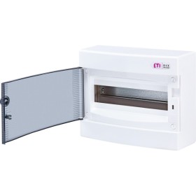 Зовнішній модульний щит ETI 001101001 ECT 12PT 12 М з прозорими дверцятами