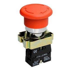 Аварийная кнопка «грибок» TNSy XB2-BS542 1NC с фиксацией вращающаяся красная (TNSy5500289)
