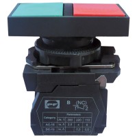 Кнопка Promfactor FP5-AW8325230 1NO 1NC зелено-червона (FP5-AW8325230)