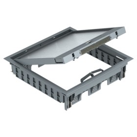 Розетковий люк OBO Bettermann (7405077) GES9-3B на 12 постів 45x45 242х242мм (додатково 3х UT4)